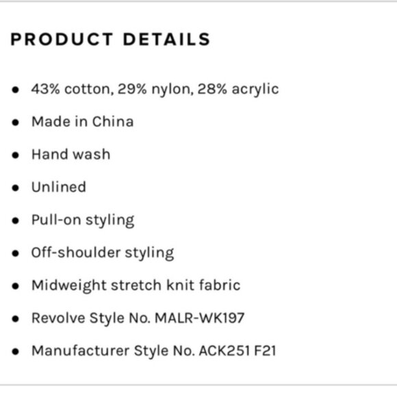 MAJORELLE Landau Dress Off The Shoulder Asymmetric Sweater Black Revolve XS - Picture 9 of 9